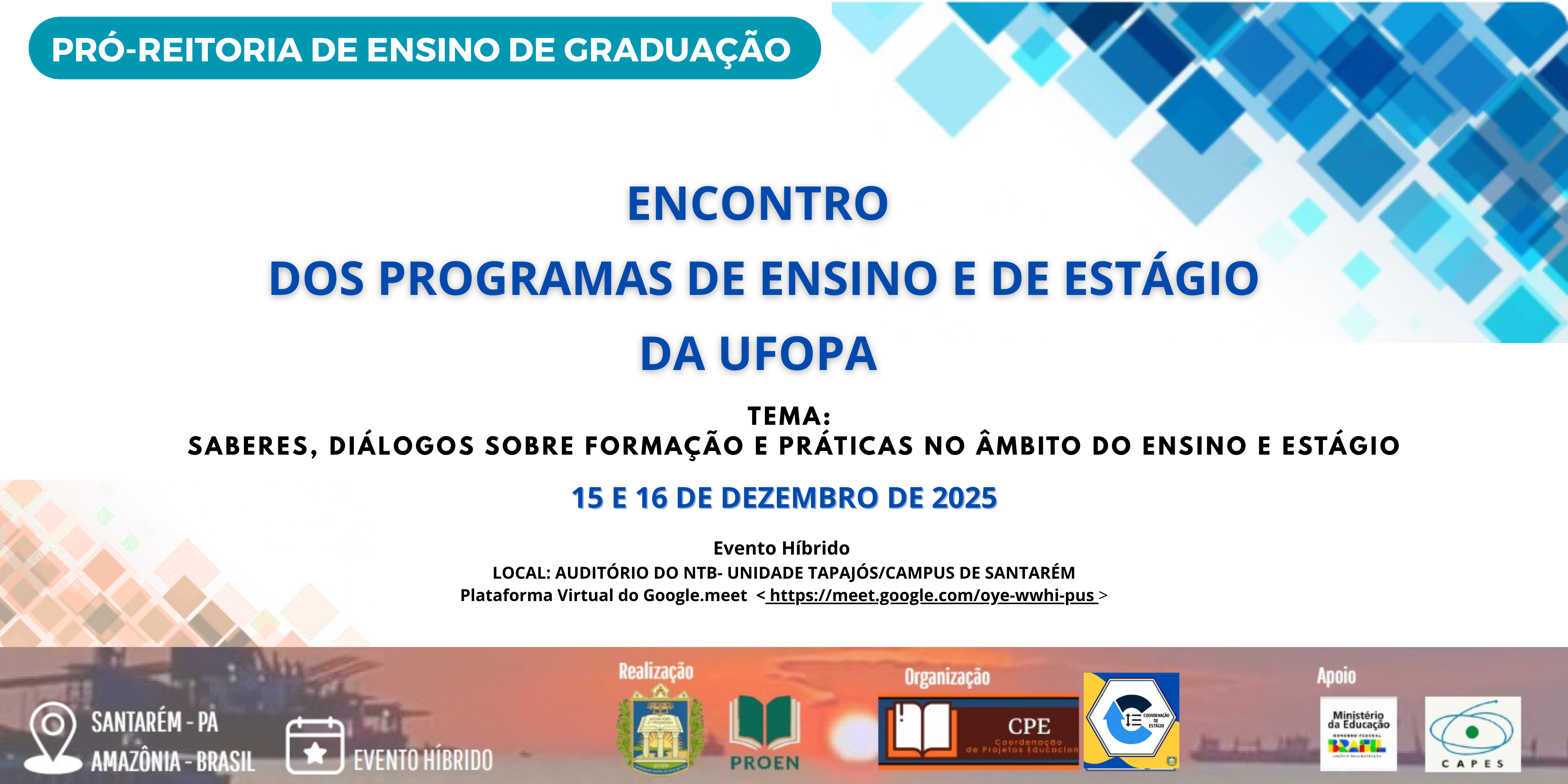 ENCONTRO Programas de Ensino e do Estágio