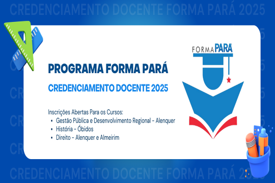 Ofertas serão para os semestres letivos 2025.1 e/ou 2025.2, em quatro cursos de graduação.