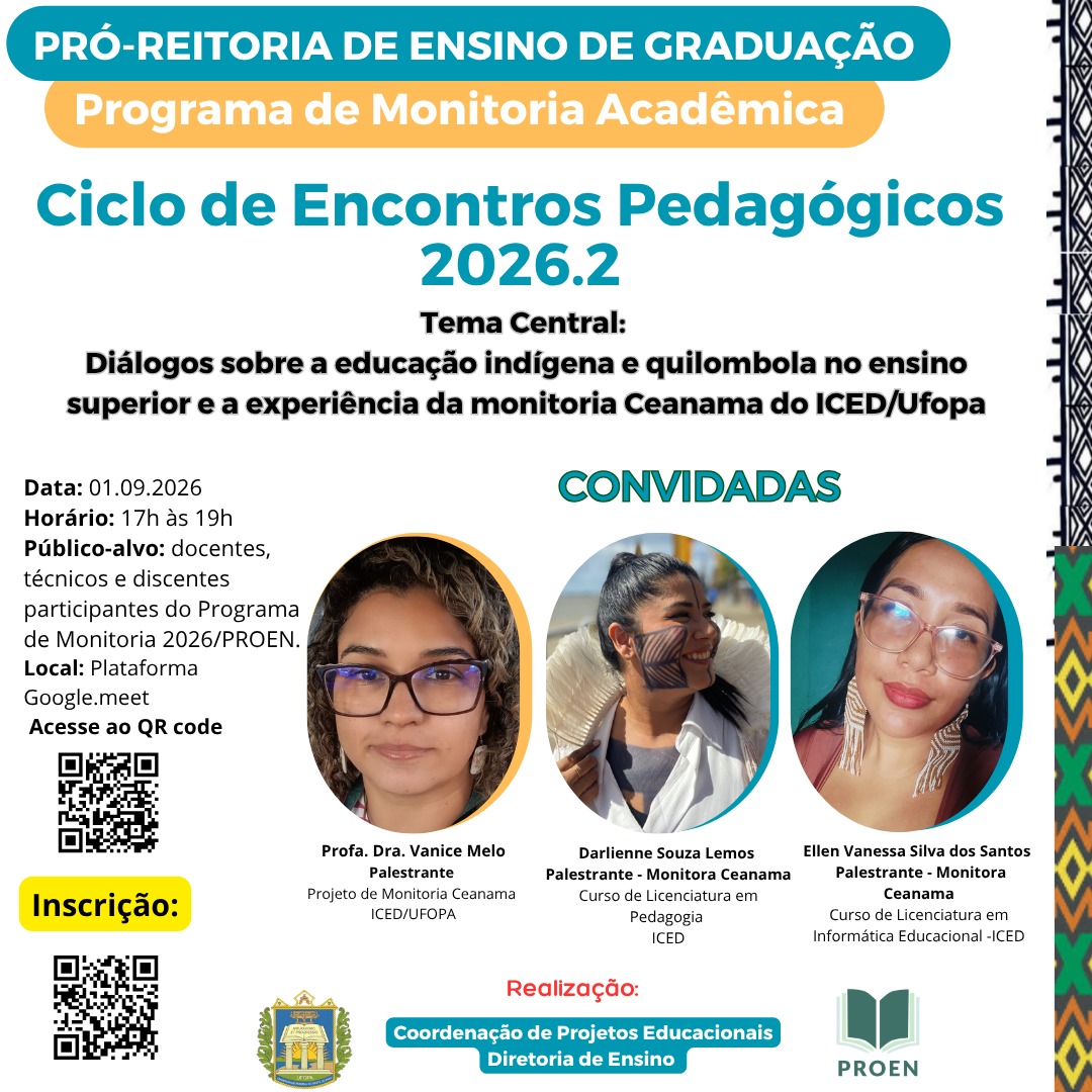Ciclo de Encontros Pedagógicos 2026.2 - Tema